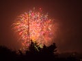 Fireworks on the Guy Fawkes Night Royalty Free Stock Photo