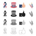 Fireworks, holiday, celebration and other web icon in cartoon style.Cuffs, sign, firecrackers icons in set collection. Royalty Free Stock Photo