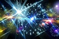 Fireworks holiday laser beam light effect party flash light