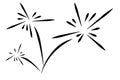 Fireworks icon logo clip art design by vector