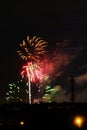 Fireworks in Tampa Royalty Free Stock Photo