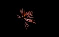 Fireworks on an isolated black background for your best design ideas
