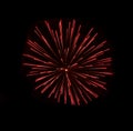 Fireworks isolated in dark background close up with the place for text, Malta fireworks festival, 4 of July, Royalty Free Stock Photo