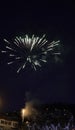 Fireworks in Kastoria ,Greece Royalty Free Stock Photo