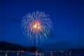 Fireworks in Lake George Royalty Free Stock Photo