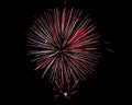 Fireworks light the night on the 4th of July Royalty Free Stock Photo