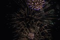 Fireworks light up the sky Royalty Free Stock Photo