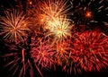 Fireworks light up the sky with dazzling display