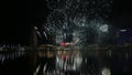 Fireworks lighting up the sky in Abu Dhabi as part of 48th National Day celebrations