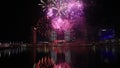 Fireworks lighting up the sky in Abu Dhabi as part of 48th National Day celebrations