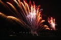 Fireworks at Moomba Festival in melbourne Royalty Free Stock Photo