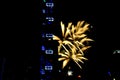 Fireworks for National Day in Singapore Royalty Free Stock Photo