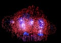 fireworks new year celebrate - beautiful colorful firework isol