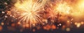 Fireworks at New Year and copy space, New Year Fireworks Celebration, Colorful Night Sky Display, Generative AI , illustration