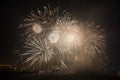 Fireworks, New Year day 2014 Royalty Free Stock Photo