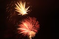 Fireworks New Years eve celebration panama city Beach Royalty Free Stock Photo