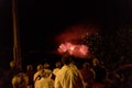 Fireworks in the south of italy,montefalcione irpinia