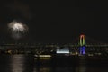 Fireworks at Odaiba Rainbow Bridge