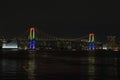 Fireworks at Odaiba Rainbow Bridge
