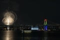 Fireworks at Odaiba Rainbow Bridge