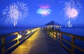 Fireworks over Apalachicola, Florida