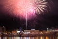 Fireworks over the city