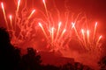 Fireworks Over Edinburgh Castle, Scotland Royalty Free Stock Photo