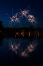 Fireworks over the lake