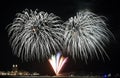 Fireworks Over Lake Michigan Royalty Free Stock Photo