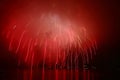 Fireworks over lake Royalty Free Stock Photo