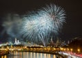 Fireworks over Moscow Kremlin