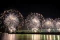 Fireworks over New York Royalty Free Stock Photo