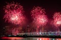 Fireworks over New York Royalty Free Stock Photo