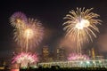Fireworks over New York Royalty Free Stock Photo