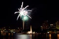 Fireworks over Pittsburgh Royalty Free Stock Photo