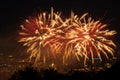 Fireworks over Pittsburgh, Pennsylvania, USA Royalty Free Stock Photo