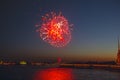 Fireworks over the river