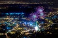 Fireworks over Samobor