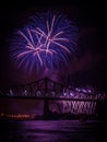 Fireworks over St Lawrence river