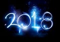 2017 Fireworks party - New Year Display! Royalty Free Stock Photo