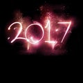 2017 Fireworks party - New Year Display! Royalty Free Stock Photo