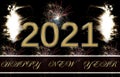 Happy New Year 2021 fireworks