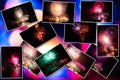 Fireworks pictures collage Royalty Free Stock Photo