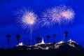 Fireworks at Pranakorn Khiri Royalty Free Stock Photo