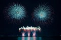 Fireworks on pyro musical Royalty Free Stock Photo