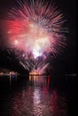 Fireworks in Rapallo Royalty Free Stock Photo