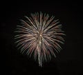 Fireworks in Red, Green, and White Royalty Free Stock Photo