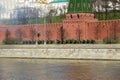 Fireworks. Rehearsal of military parade on Red Square Moscow Royalty Free Stock Photo