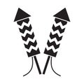 Fireworks rocket icon Royalty Free Stock Photo