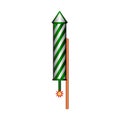 Fireworks rocket icon. Royalty Free Stock Photo